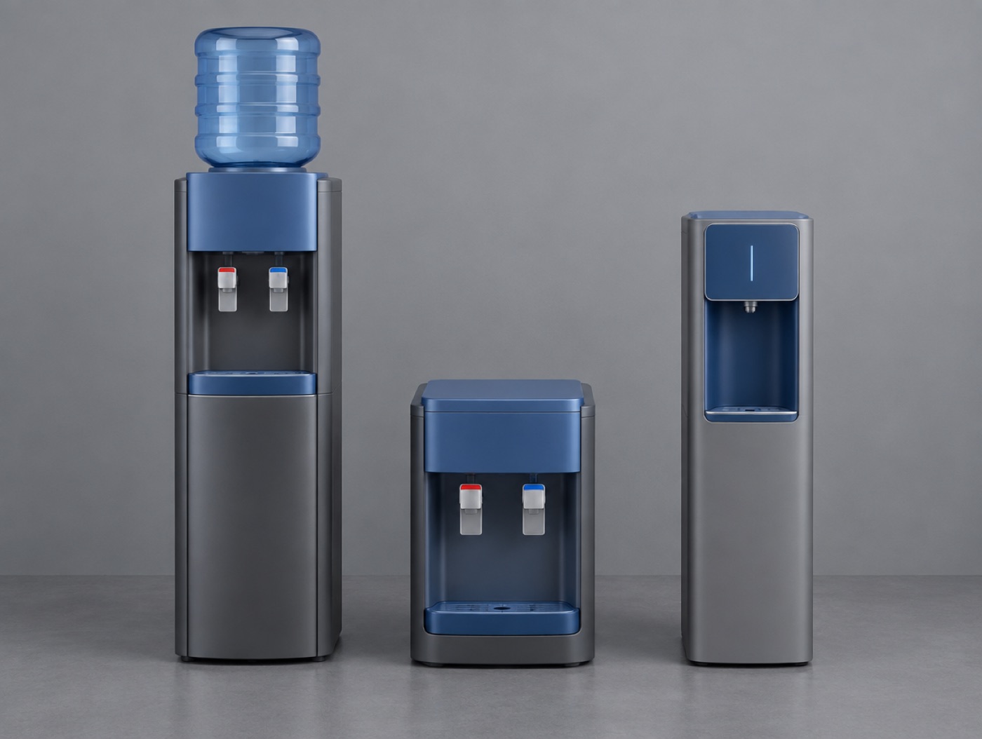 Three cooler sizes side by side